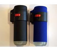 Set Of 2 Zenga ZL1 Jet Flame Lighter Rubberised Wind Proof High Temp 1000-1.300°C Black And Blue