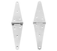 Set of 2 ZONADAH Garden Shed Door Gate Strap Hinges, Zinc Plated Windows Hinges 6inch/152mm Rustproof Hinges Door Barn with Screws for Windows Cabinet Doors Showcase Wine Storage Rooms