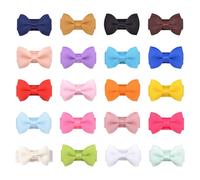 Set Of 20 Candy Color Bowknot Hair Clip Side Clip For Little Girl NonSlip Design Great For Fine Or Thin Hair Daily Wear