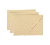 Set of 20 Classical Envelopes a 5 Papers Set in Natural Color Ideal for Correspondence and Stationery Old Linen Texture
