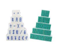 Set of 20 Date Symbol Stamp for Crafting and Teaching Rubber Stamp Date Month Year for Card Making and Art Craft Craft