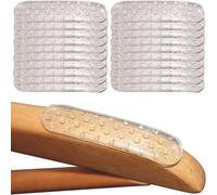 mysmartbuy.com 20 Anti Slip Coat Hanger Grip Strips Stick On Self Adhesive Non Slip Coathanger for Clothes Hangers Clear Transparent Textured