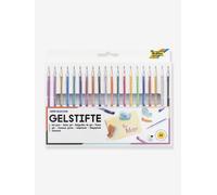 Set of 20 SUPER SELECTION Gel Pens, Metallic & Glittery, Folia multicoloured