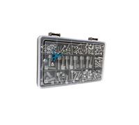 Set of 200 Assorted Allen Socket Cap Head Machine Screws/Bolts -DIN 912- M3, M4, M5, M6 and M8, A2-70 (304 Grade) Stainless Steel; Sturdy Recycled Compartment Box