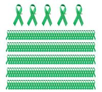 Set of 200 Fabric Ribbon PinsRibbon Brooches Awareness Ribbons Pins for Social Cause Event and Awareness
