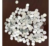 Set of 200pcs Small Round Glass Crafts, Real Glass Mirror Mosaic Tiles (Dia 1x1cm)