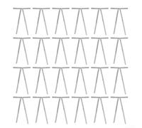 Set of 24 Christmas Velvet Ribbon Bows for Tree and Wreaths, Designed for Festive For Home Decoration with Tie Loops (Silver)