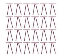 Set of 24 Christmas Velvet Ribbon Bows for Tree and Wreaths, Designed for Festive For Home Decoration with Tie Loops (Pink)