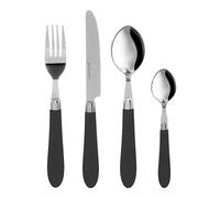 Set of 24 Cutlery 18/0 Smooth Black