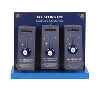 Set Of 24 Evil Eye Glass Charms For Protection & Good Luck