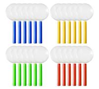 Set of 24 magnifying glasses for children, mini magnifiers for small explorers in 4 colours, ideal for detective boxes and medical detectives, ergonomic design for optimal comfort.