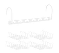 Set of 24 Metal Space-Saving Hangers, Clothes Hangers Kit, Wardrobe Organisers