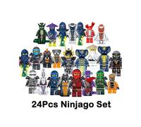 Set Of 24 Pcs Ninjago Mini Figures Kai Jay Sensei Wu Master Building Blocks Toys