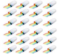 Set of 24 Rainbow Flag Colour Face & Body Paint Sticks - Easy Apply Waterproof LGBTQ Makeup for Pride, Festivals & Parades - Party Accessories