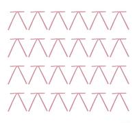 Set of 24 Velvet Christmas Tree Bows, Designed for Wreaths, Garlands, and Door Holiday Decorations with Classic Vintage Look (pink)