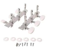 Set Of 2pcs Classical Silver Guitar Tuner Tuning Machine Heads Keys Pegs New Acoustic Guitar Straps Hook Accessories Replacement
