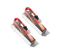Set Of 2pcs Lightweight 2-4S 550mAh Racing Battery 75C Burst XT30 Connector LiHV Batteries For FPV Aircraft Flight Lightweight Racing Uav Battery