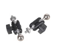 Set of 2pcs Metal and 17mm Ball Head Adapter with 1/4 Inch Thread Feature for Tripods Mounting Device Camera Stand Screw Clamp
