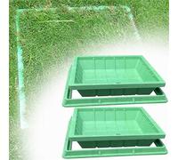 Set of 2WeatherResistant Invisible e Covers for Gardens Driveways Lns71 x 71 cm Integrated Pool Cover and Safe Design