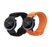 kwmobile Nylon Smartwatch Strap Compatible with CMF Watch Pro 2 / Watch Pro 1 Strap - 2x Fitness Tracker Replacement Wristband with Clasp