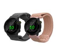 Set of 2x Nylon Watch Straps for Garmin Forerunner 55 Forerunner 165 245 645 570