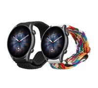 Set of 2x Nylon Watch Straps for Huami Amazfit GTR 3 GTR 3 Pro