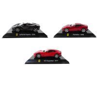 - Set of 3 1/43 cars: Compatible with FERRARI LaFerrari + 812 Superfast + Portofino Ixo for Editions Salvat - LSC10