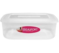 (Set of 3) 4.5 Litre Rectangular Multipurpose Clear Plastic Food Storage Stackable Meal Prep Airtight Container with SnapOn Lids Kitchen Pantry Microwavable Fridge and Dishwasher Safe