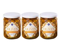 Set of 3 | 665g Each | Crushed Verdial Olives | Slightly Bitter and Unpitted | Gently Spicy and Garlic |