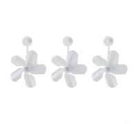 Set of 3 Air Conditioning Deflectors Fan Colorful Wind Shields Green White Orange Anti Direct Blowing Guide Fan for Home Office Library Bedroom Living Room(White)