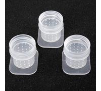 Set of 3 Bee Feeder Drinking Fountain Plastic Tools with Protective Design to Keep Bees Safe and Water Clean