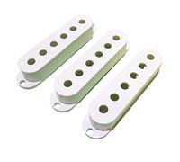 Set of 3 black single coil guitar pickup covers 2x 50mm & 52mm 1x 50mm pole spacing strat