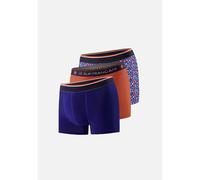 Set of 3 Boxer Shorts, 1 Printed and 2 Plain Multi-Coloured