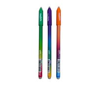 Set of 3 Carioca OOPS EASY Erasable Pens, Green, Purple and Orange, 0.7 mm