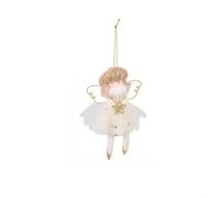 Set of 3 Christmas Angel Ornaments Crafted from Fabric for Hanging on Trees, Shelves, or Doors During the Holiday Season