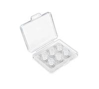 Set of 3 Clear Soft Silicone Ear Tips with Noise Reduction Design for a Secure and Comfortable Fit and Reduce Hearing Noise