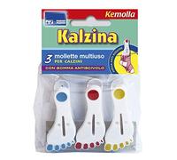 Set of 3 clips with rubber non-slip calcina, set of 3 for clothes pegs, clothes pegs, froebel stars, clothes pegs, clasp envelope A shape of foot, clothes pegs multi-purpose A shape of foot, item 378 Parodi