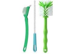 Set of 3 Compatible Cleaning Brushes for Kitchen Robot Monsieur Cuisine Plus, Connect, Smart, Trend… for All Models. Brushes for Blades, Cup and Other Accessories