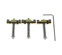 Set of 3 Compensated Brass Saddles Barrel Style Brass Bridge Saddle for Vint-age for Tele/for Telec-aster Bridges