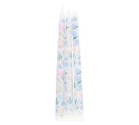 Something Different Ditsy Floral Taper Candle Set (Pack of 3), White, One size