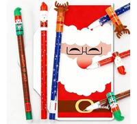 Set of 3 Erasable Gel Pens with Erase Ink, New Christmas pen set,0.7mm Tip Christmas Santa Claus Reindeer Elf Design Erasable Pens Smooth Writing Pens,Perfect for everyone as a stocking stuffer gift