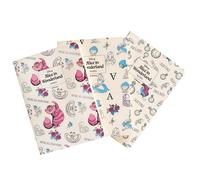 Set of 3 Erik Disney, Alice in Wonderland Notebooks (10.5x14.8cm)