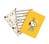Grupo Erik Snoopy Pack Of 3 A6 Notebooks | A6 Notebook | Notebooks A6 | Notepads A6 | A6 Notepad | Snoopy Gifts | Cute Stationery | Cute Gifts | Peanuts Snoopy