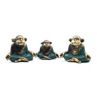 Set Of 3 Family Of Yoga Monkeys (Asst Sizes) Multicolor