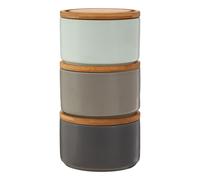 Orsina Fenwick Grey/pale Blue Storage Canisters