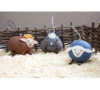 Set of 3 Figurines Sheep - Accessories for mobile, hanging decoration - Baby or Child