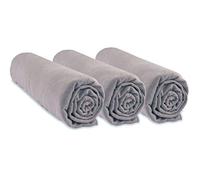 Set of 3 Fitted Sheets for Moses Basket 32 x 72 Oval | 100% Organic Cotton | Hazelnut | Compatible with Oval Mattress for Carrycot, Pram, Moses Basket | Easy Dort Brand | Oeko Tex Certified | Made in