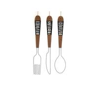 Set of 3 Fork Knife Spoon Wall Decoration Kitchen Cutlery Set
