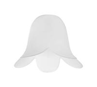Set of 3 - Frosted White Glass Flower Petal Replacement Shades
