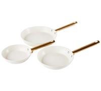 Set of 3 Frying Pans ELITE PRO Off-White